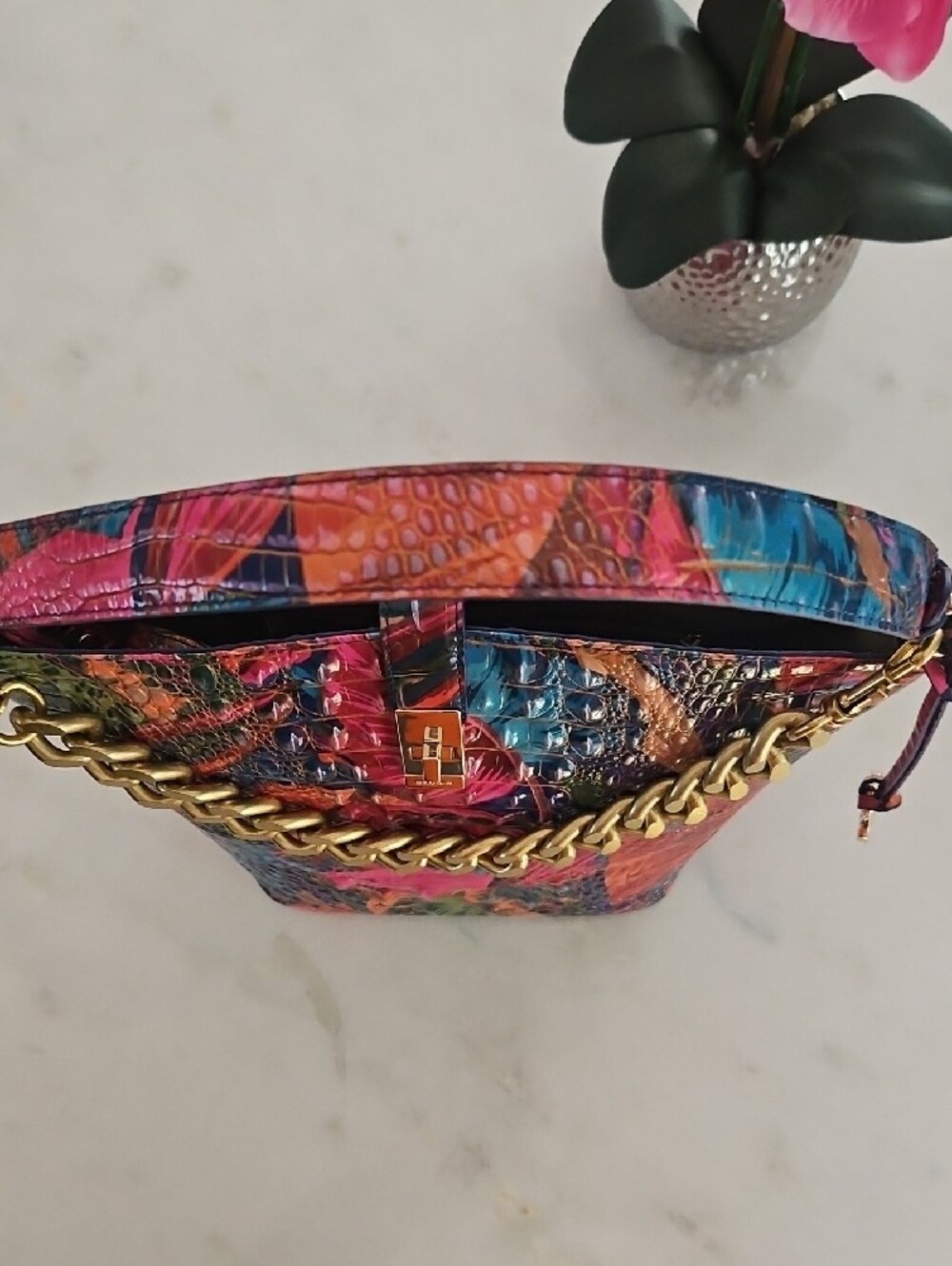 Brahmin Lush Shira Croc Embossed Tote - Picture 5 of 12